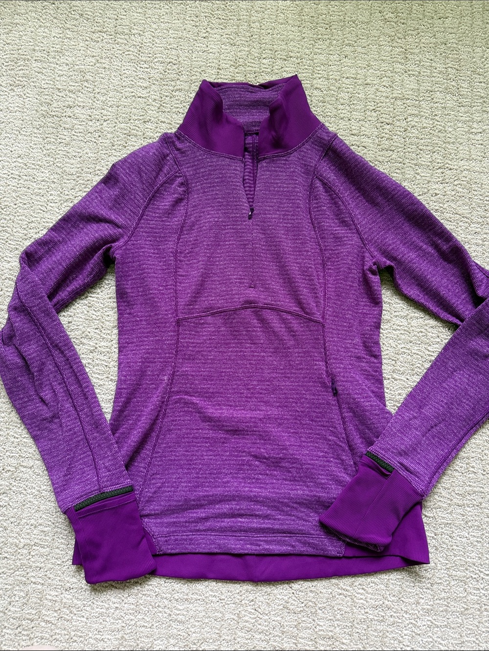 lululemon athletica Purple Half-Zip Sweatshirt
